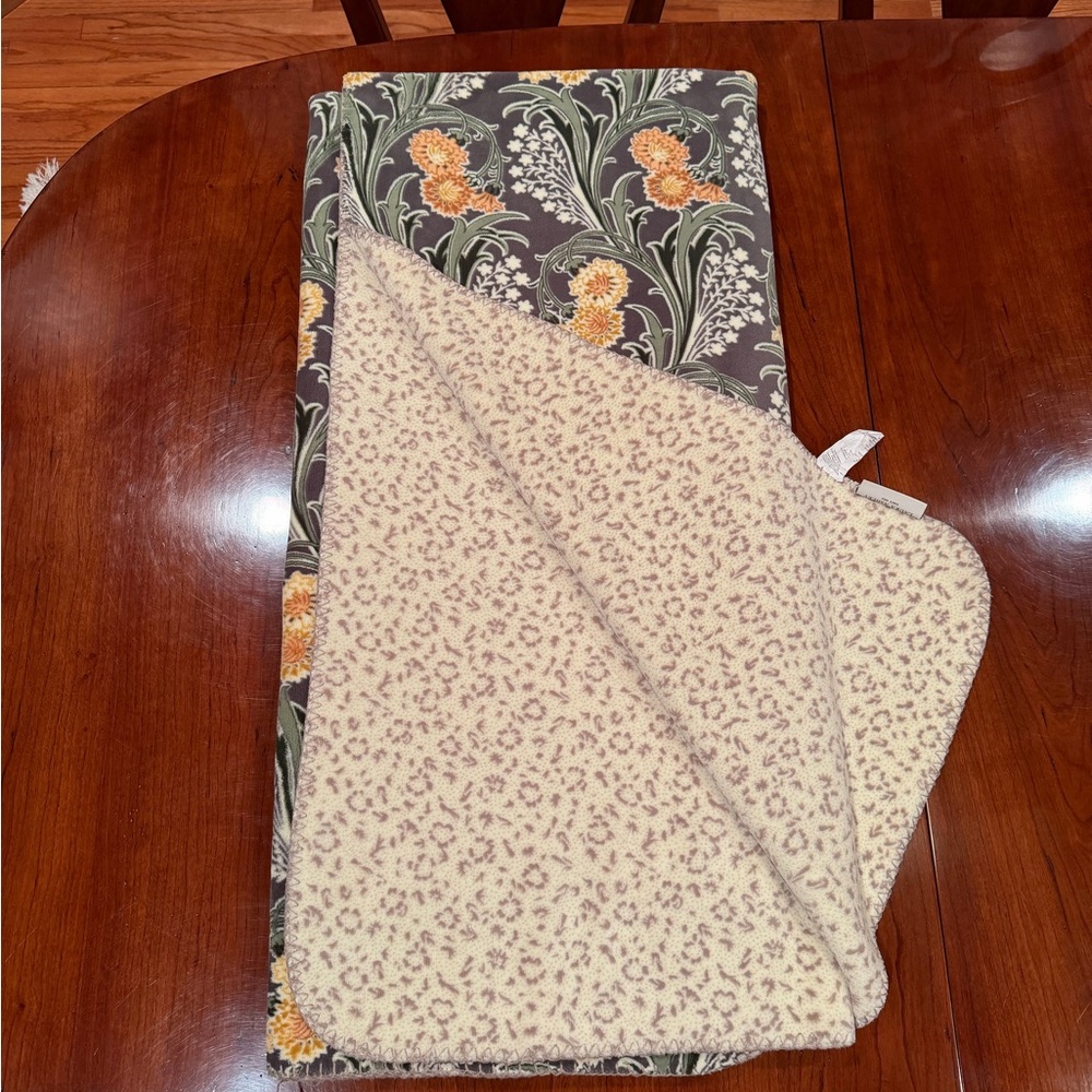 Laura Ashley Floral Reversible Blanket